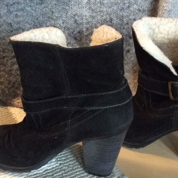 😍5/$20 ! Qupid faux fur trim high heel booties sz 8 - Picture 10 of 10